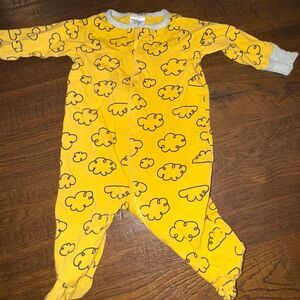Gerber Newborn Cloud Footie Sleeper | Yellow Zip Pajamas
